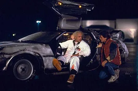 Back To The Future Marty McFly and Doc