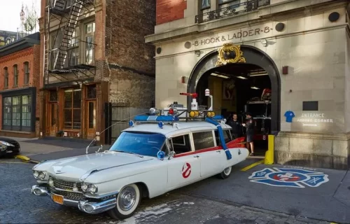 Ecto-1 vehicle the Ghostbusters