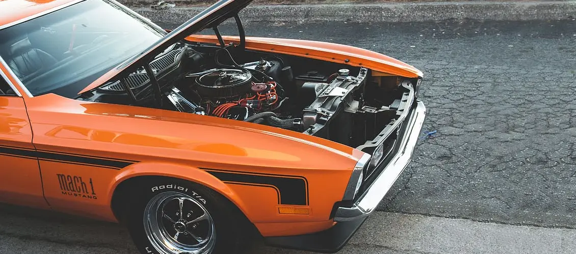 Ford Mustang Under the hood